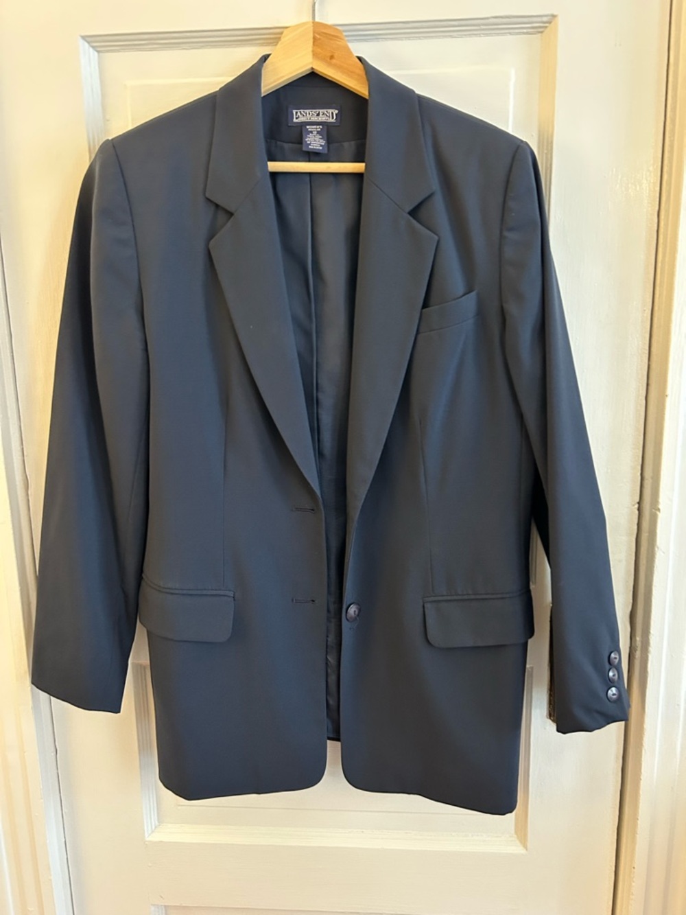 Lands' End Women's Navy Blazer vintage